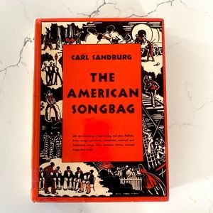 First Edition 1927 Rare Carl Sandburg The American Songbag Antiquarian Book